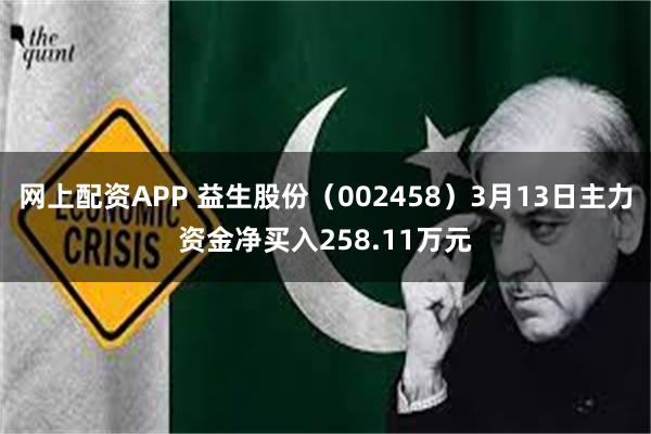 网上配资APP 益生股份（002458）3月13日主力资金净买入258.11万元