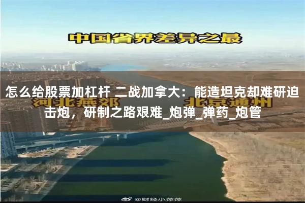 怎么给股票加杠杆 二战加拿大：能造坦克却难研迫击炮，研制之路艰难_炮弹_弹药_炮管